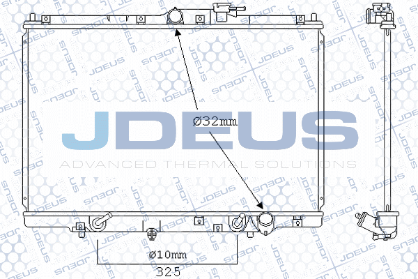 013N21 JDEUS Радиатор, охлаждение двигателя