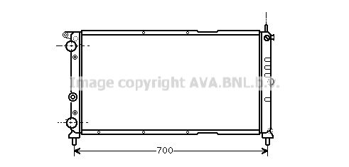 FTA2143 AVA QUALITY COOLING Радиатор, охлаждение двигателя