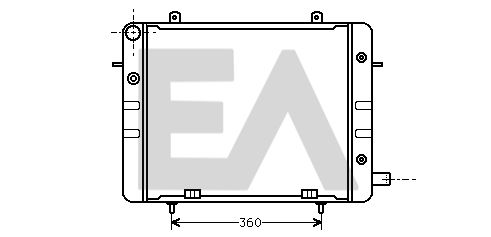 31R54082 EACLIMA Радиатор, охлаждение двигателя