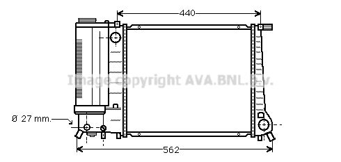 BW2081 AVA QUALITY COOLING Радиатор, охлаждение двигателя