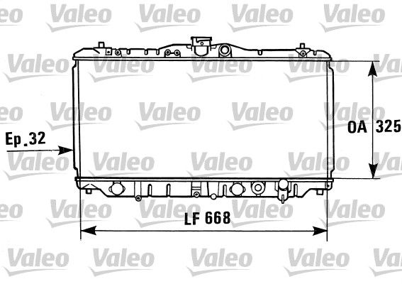 730430 VALEO Радиатор, охлаждение двигателя