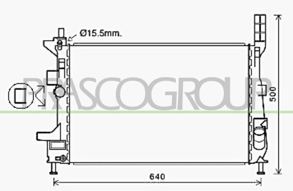 FD719R006 PRASCO Радиатор, охлаждение двигателя