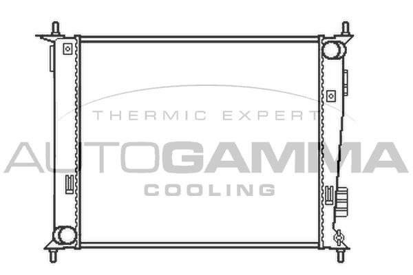 105736 AUTOGAMMA Радиатор, охлаждение двигателя