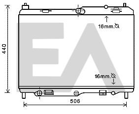 31R22004 EACLIMA Радиатор, охлаждение двигателя