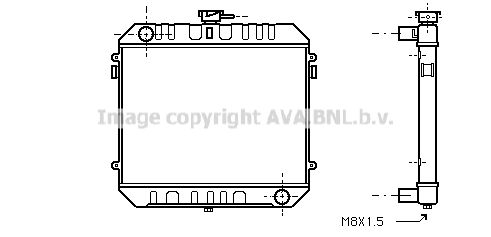 OL2144 AVA QUALITY COOLING Радиатор, охлаждение двигателя