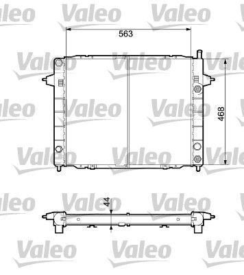 732432 VALEO Радиатор, охлаждение двигателя