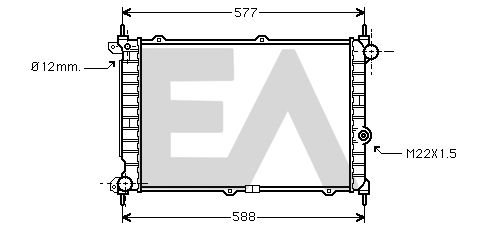 31R54091 EACLIMA Радиатор, охлаждение двигателя