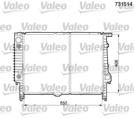 731514 VALEO Радиатор, охлаждение двигателя