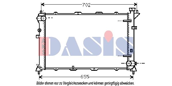 560100N AKS DASIS Радиатор, охлаждение двигателя