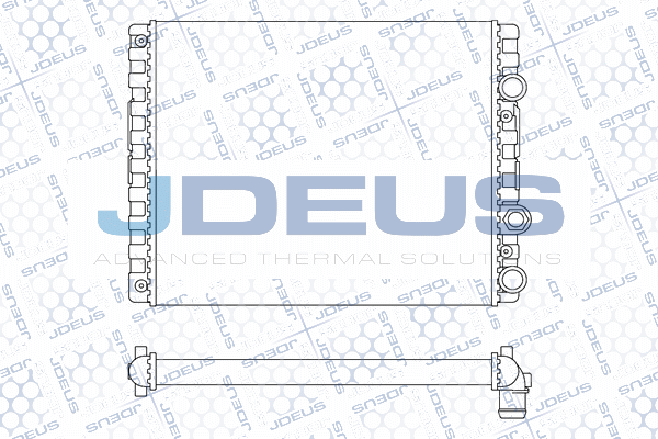 M0300400 JDEUS Радиатор, охлаждение двигателя