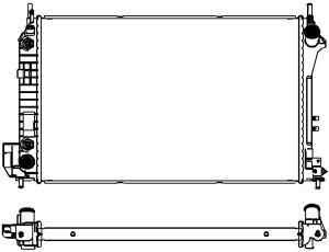 33511006 SAKURA Automotive Радиатор, охлаждение двигателя