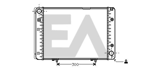 31R50046 EACLIMA Радиатор, охлаждение двигателя