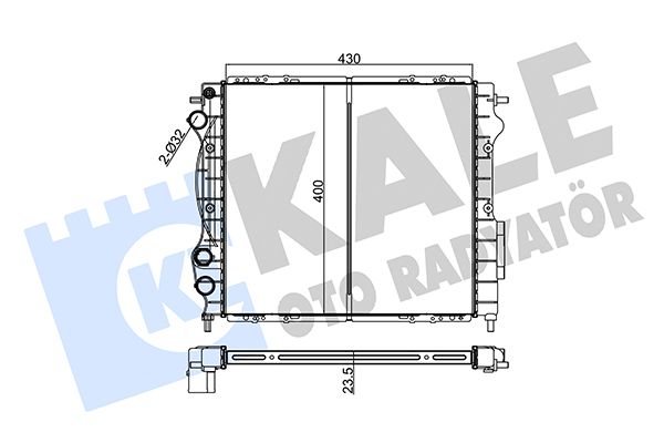 146200 KALE OTO RADYATÖR Радиатор, охлаждение двигателя