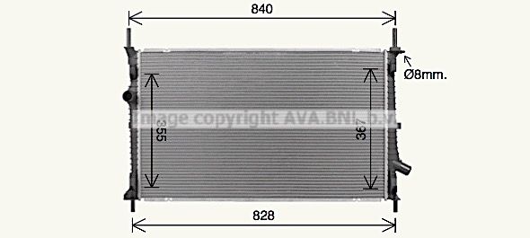 FD2679 AVA QUALITY COOLING Радиатор, охлаждение двигателя