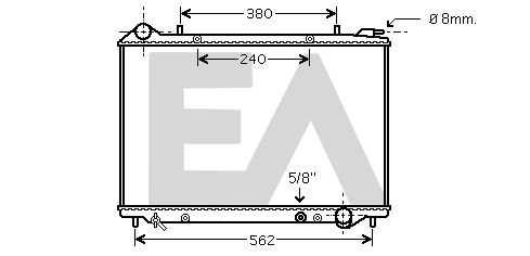 31R54219 EACLIMA Радиатор, охлаждение двигателя