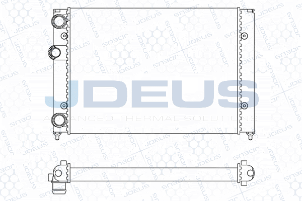 M0300380 JDEUS Радиатор, охлаждение двигателя