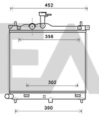 31R28143 EACLIMA Радиатор, охлаждение двигателя