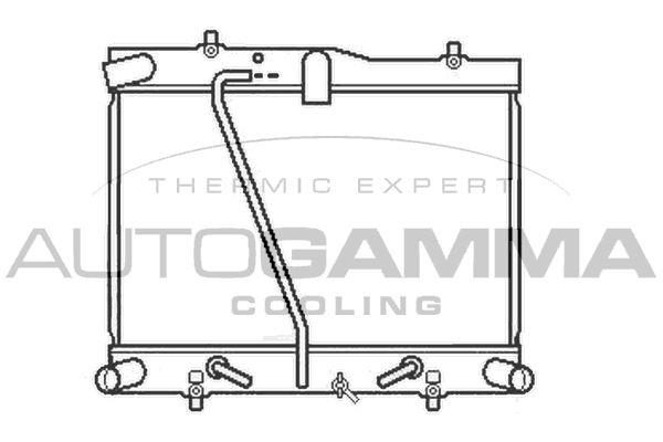 105139 AUTOGAMMA Радиатор, охлаждение двигателя