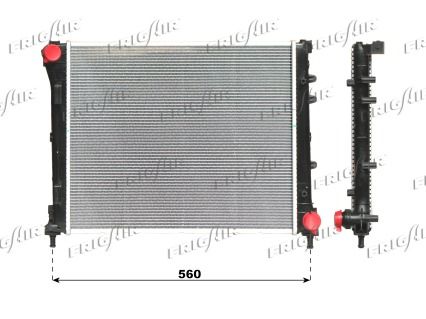 01043134 FRIGAIR Радиатор, охлаждение двигателя