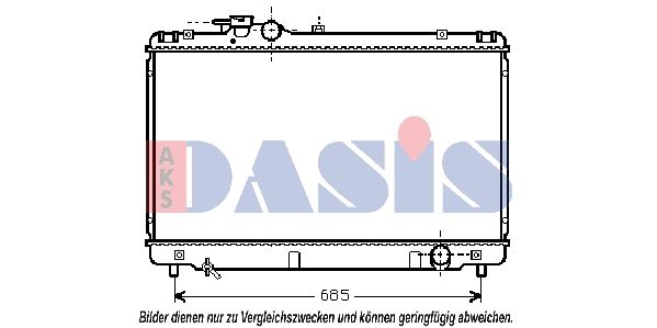 210135N AKS DASIS Радиатор, охлаждение двигателя