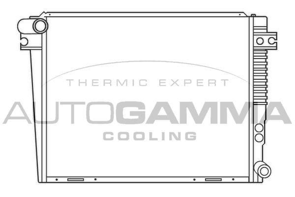 100122 AUTOGAMMA Радиатор, охлаждение двигателя
