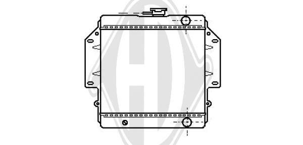 DCM3058 DIEDERICHS Радиатор, охлаждение двигателя