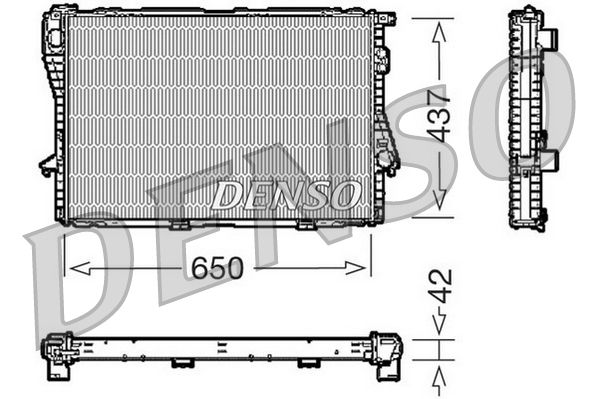 DRM05068 DENSO Радиатор, охлаждение двигателя