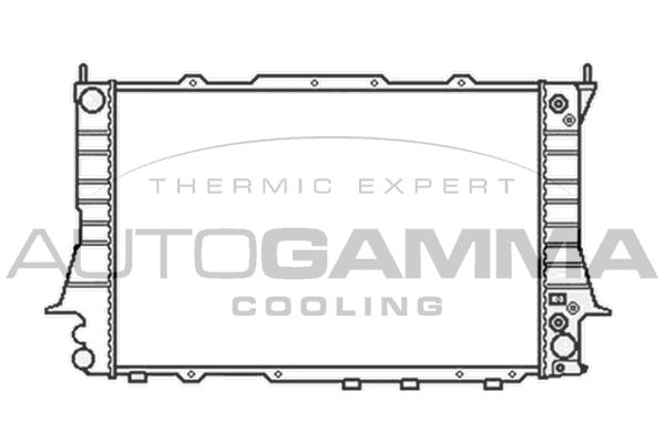 103879 AUTOGAMMA Радиатор, охлаждение двигателя