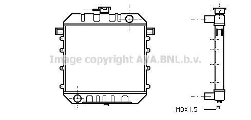 OL2015 AVA QUALITY COOLING Радиатор, охлаждение двигателя