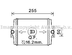 BW2450 AVA QUALITY COOLING Радиатор, охлаждение двигателя