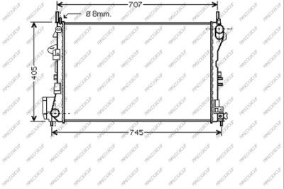 OP056R009 PRASCO Радиатор, охлаждение двигателя
