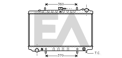 31R18058 EACLIMA Радиатор, охлаждение двигателя