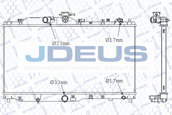 M0160070 JDEUS Радиатор, охлаждение двигателя