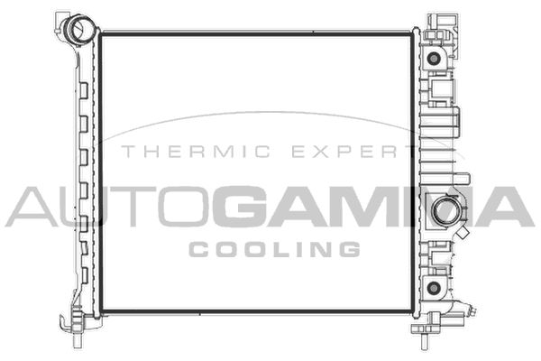 107898 AUTOGAMMA Радиатор, охлаждение двигателя