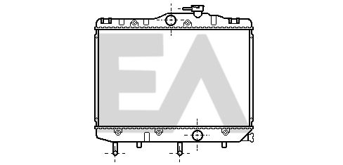 31R71046 EACLIMA Радиатор, охлаждение двигателя