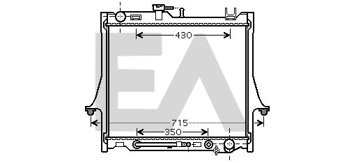 31R29005 EACLIMA Радиатор, охлаждение двигателя