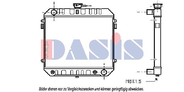 151470N AKS DASIS Радиатор, охлаждение двигателя