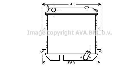 DN2327 AVA QUALITY COOLING Радиатор, охлаждение двигателя