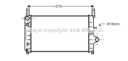 FD2127 AVA QUALITY COOLING Радиатор, охлаждение двигателя