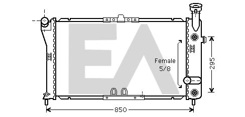 31R14003 EACLIMA Радиатор, охлаждение двигателя