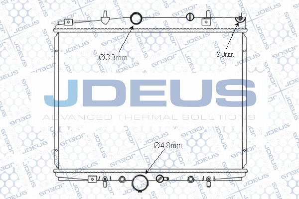 M0210030 JDEUS Радиатор, охлаждение двигателя