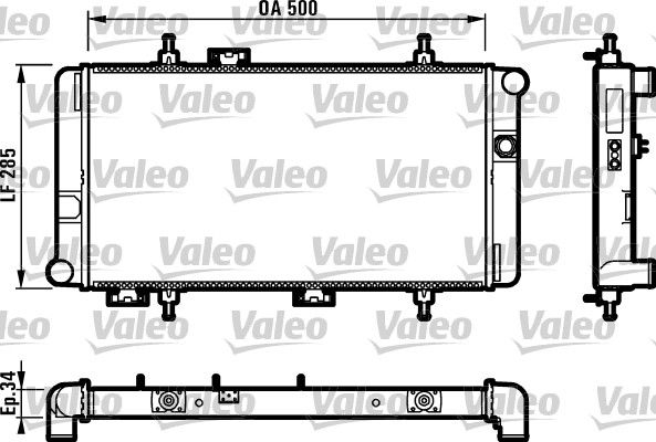 730175 VALEO Радиатор, охлаждение двигателя