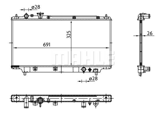 WG2182881 WILMINK GROUP Радиатор, охлаждение двигателя