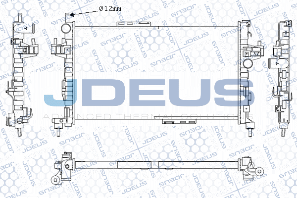 M0200850 JDEUS Радиатор, охлаждение двигателя