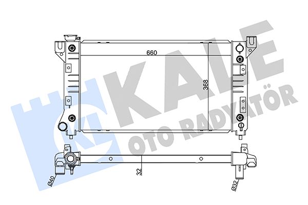 355700 KALE OTO RADYATÖR Радиатор, охлаждение двигателя