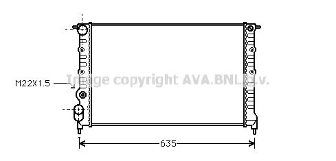 RT2149 AVA QUALITY COOLING Радиатор, охлаждение двигателя