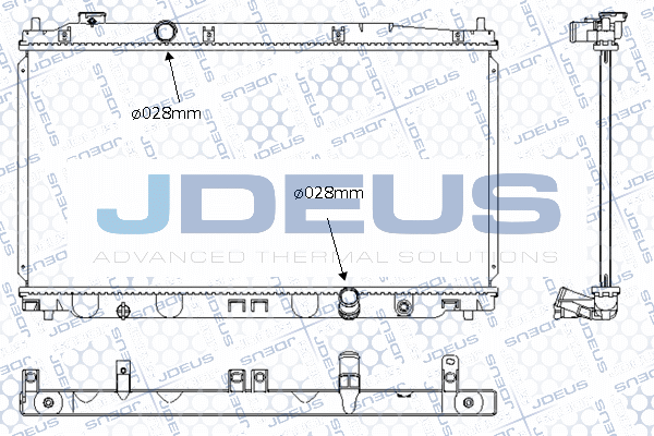 M0130360 JDEUS Радиатор, охлаждение двигателя