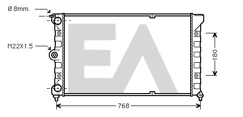 31R77020 EACLIMA Радиатор, охлаждение двигателя