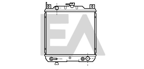 31R69016 EACLIMA Радиатор, охлаждение двигателя