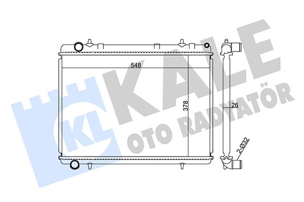 352400 KALE OTO RADYATÖR Радиатор, охлаждение двигателя